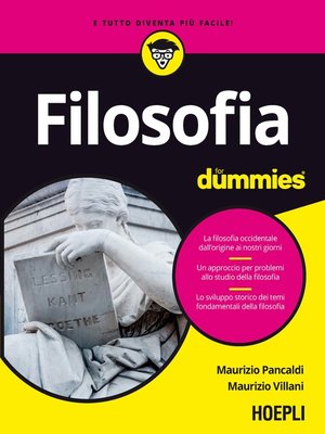 cover image of Filosofia for dummies